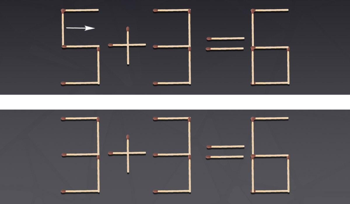 Zelo težka uganka: premakniti moraš samo eno vžigalico