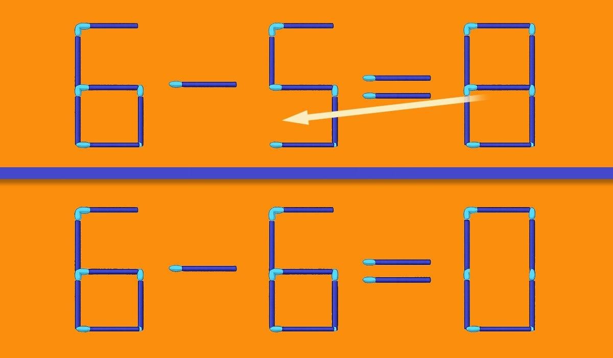 Hitri IQ test: premakniti morate le eno vžigalico